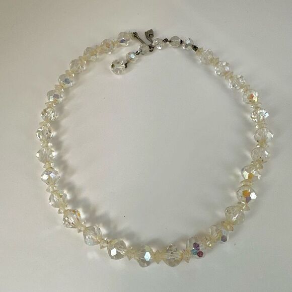 Aurora Borealis vintage choker necklace - Picture 7 of 11